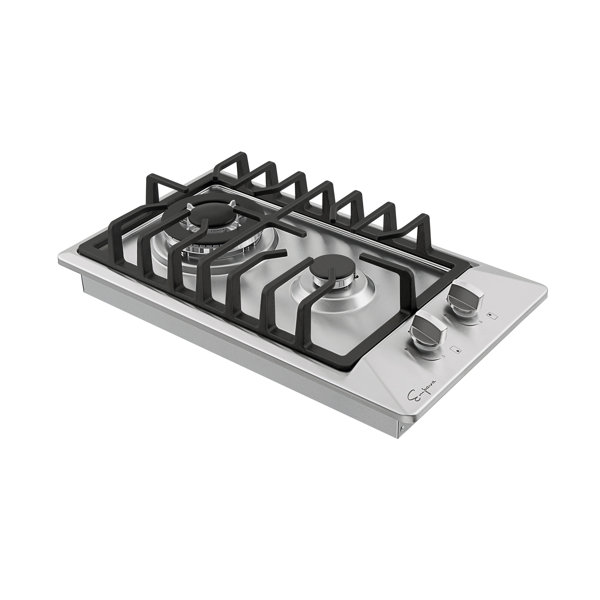 Empava 12'' Gas 2 Burner Cooktop with Dual Size Power Burner & Reviews Wayfair